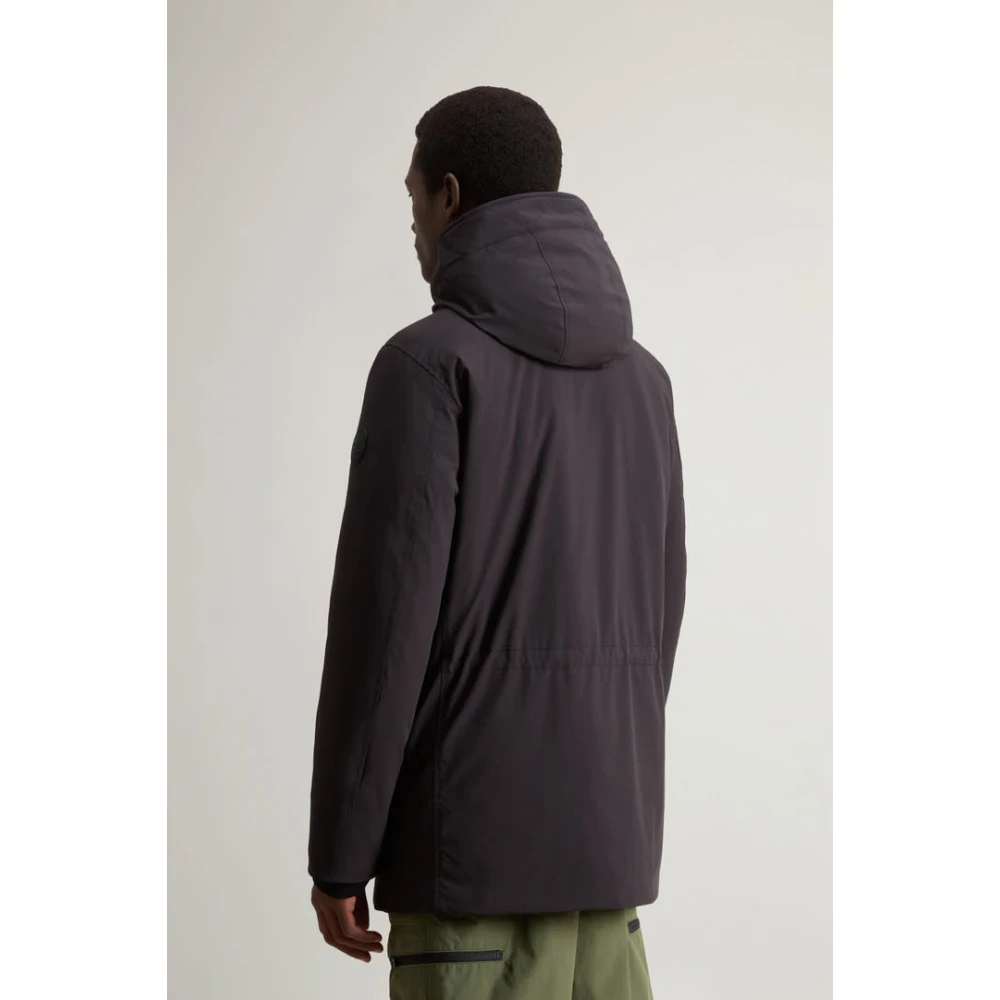 Woolrich Arctic Stretch donsparka in zwart Black Heren