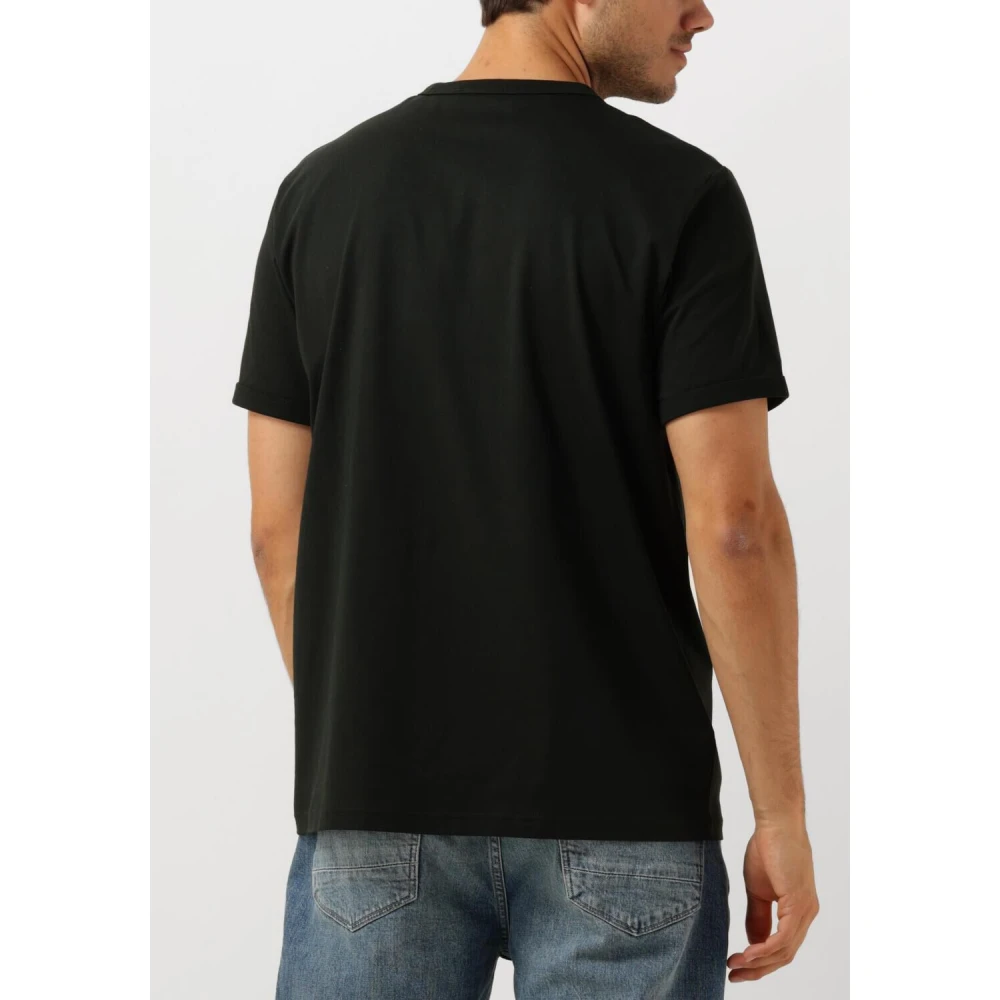 Fred Perry Groen Ringer T-shirt voor heren Black Heren