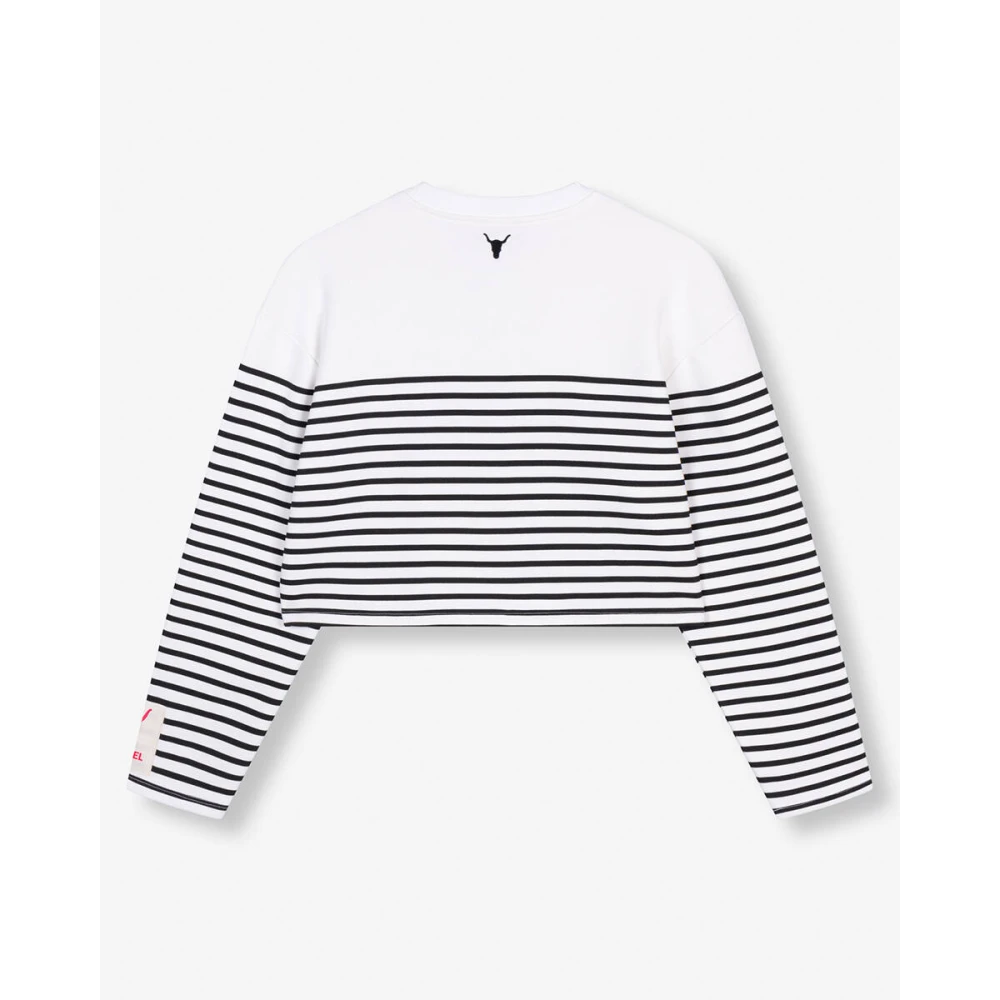 Alix The Label Streeptrui White Dames