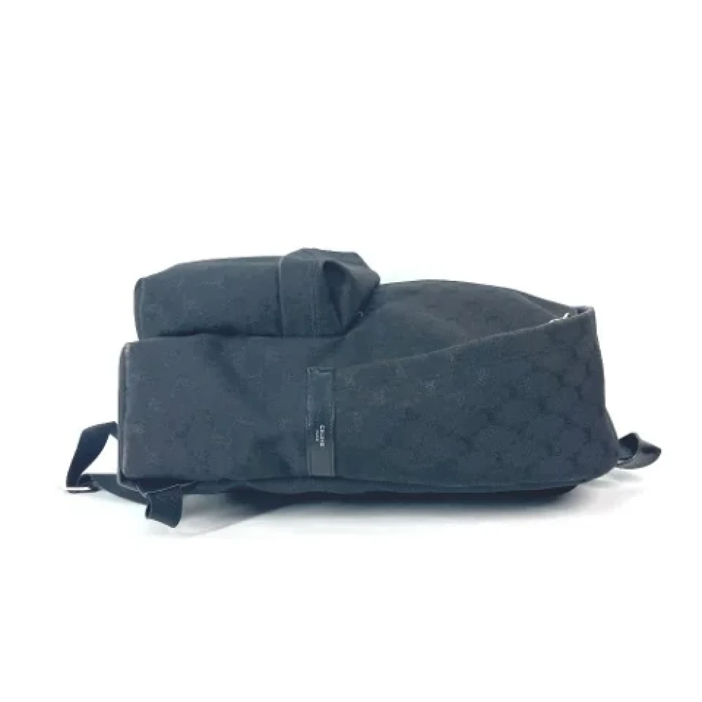 Celine Vintage Pre-owned Canvas shoulder-bags Black Dames