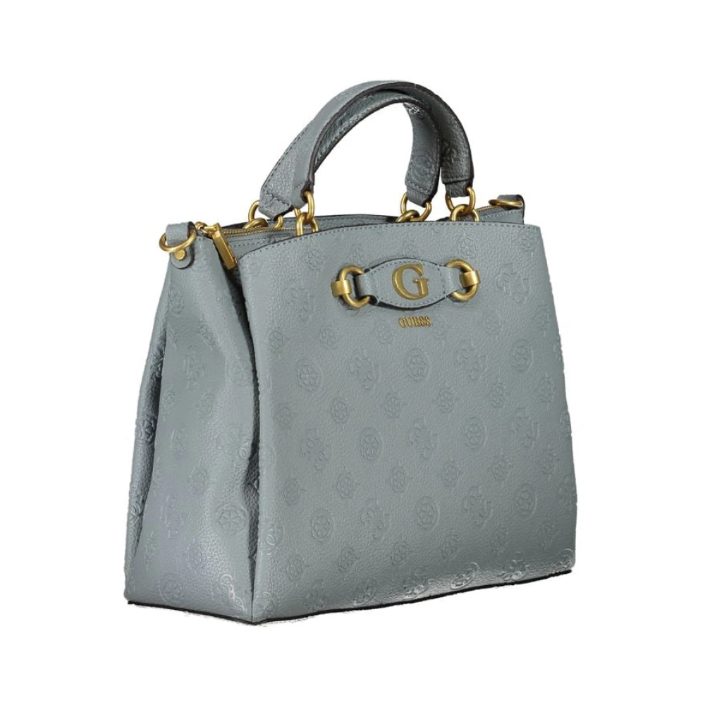 Guess Blauwe polyethyleen handtas met Izzy Peony ontwerp Blue Dames