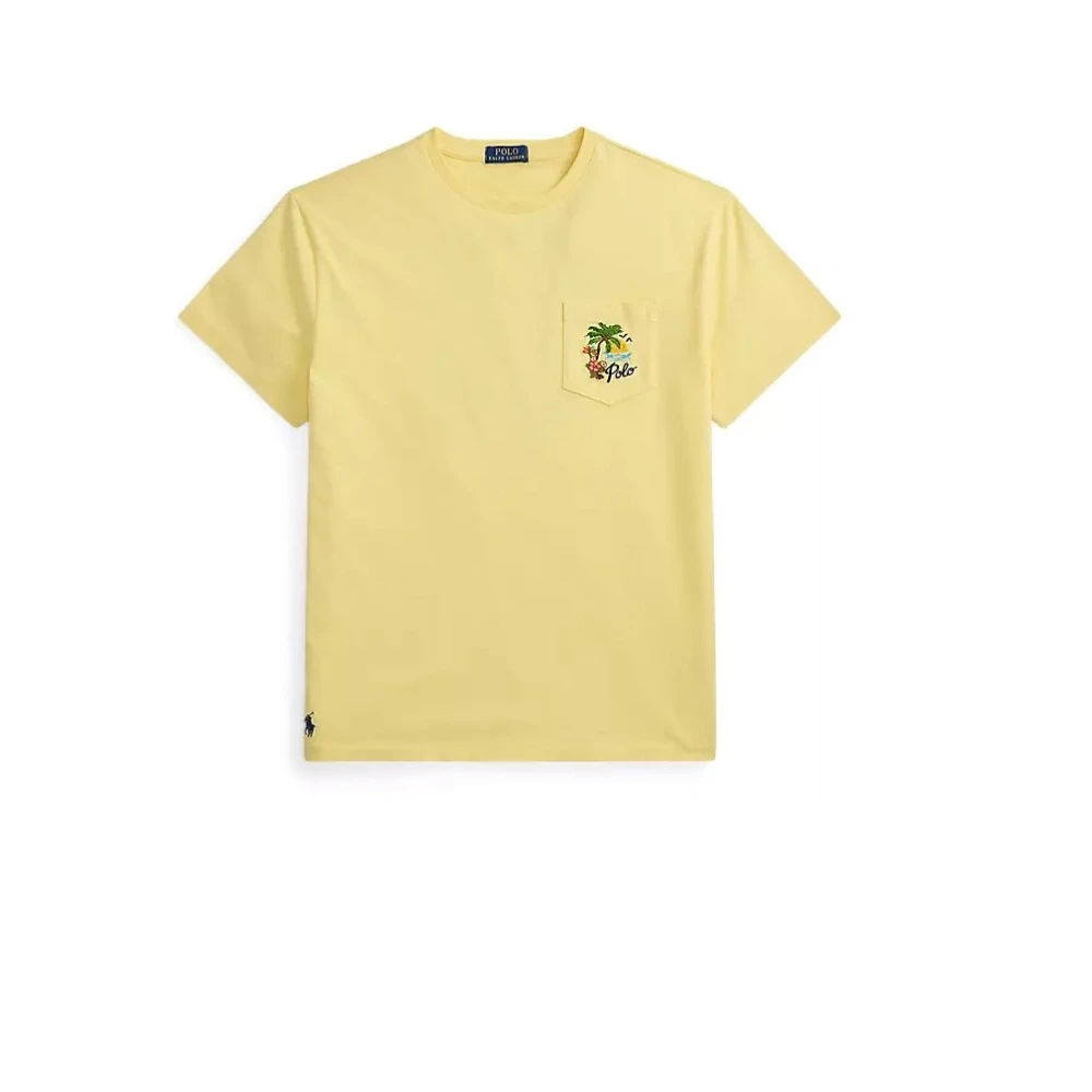 Polo Ralph Lauren Uomo Giallo Top, M, New,