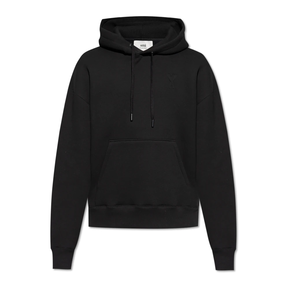 Ami Paris Logo Hoodie Black Heren