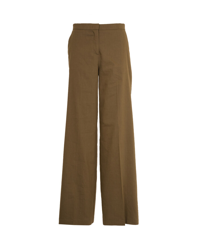 pantalon-en-lin-vert