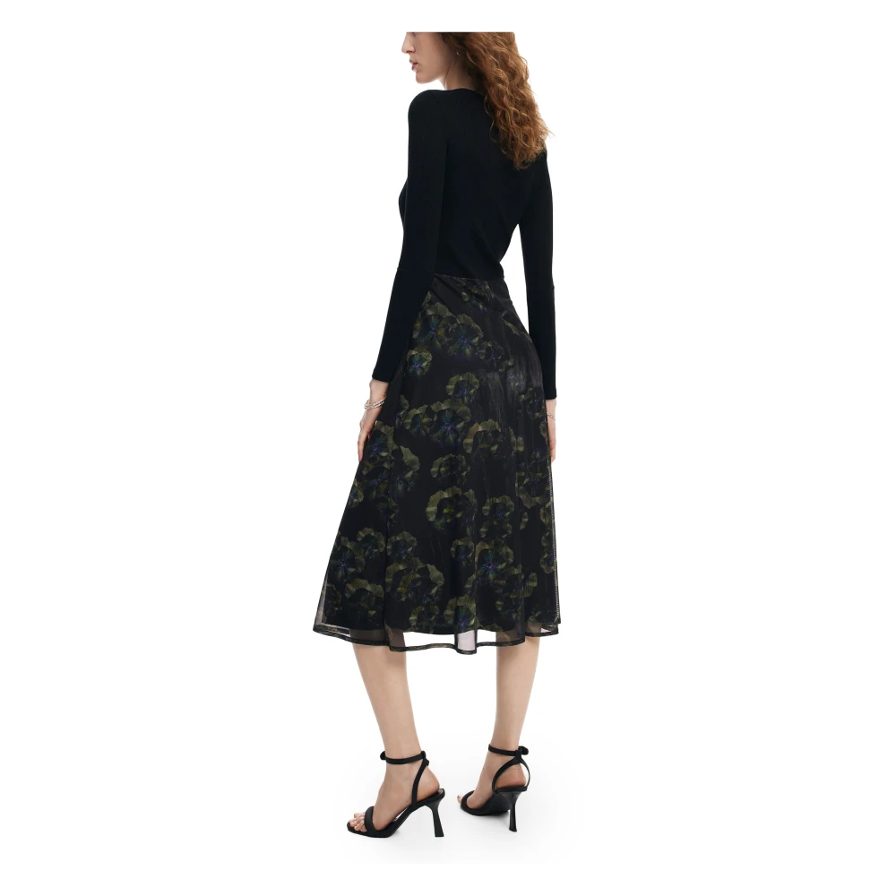 Desigual Donkere Pensee Damesvest Herfst Winter Collectie Black Dames