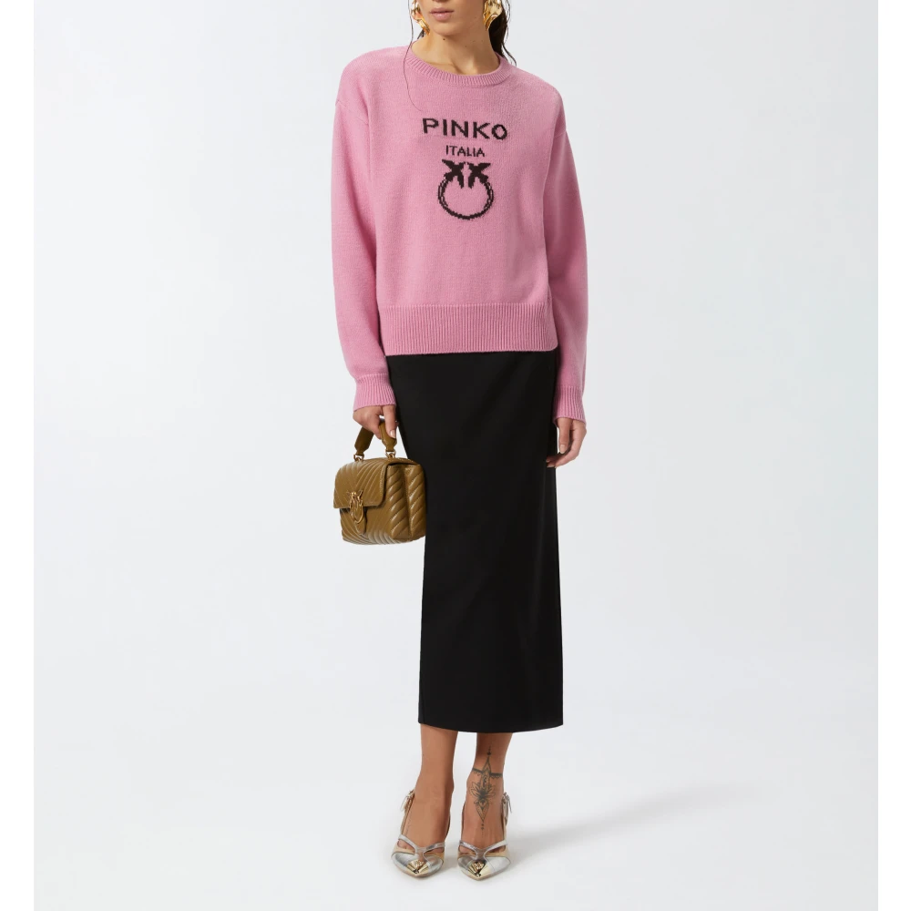 pinko Burgos Sweater Pink Dames