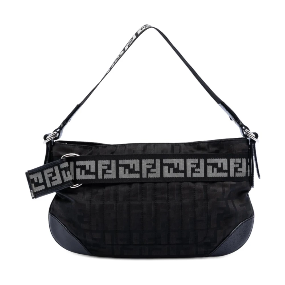 Fendi Vintage Women's Black Vintage Handbags, One Size, Pre-Owned Shoulder Bag