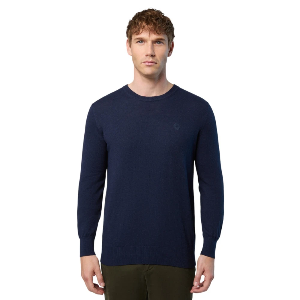 North Sails Ronde Hals Trui Blue Heren