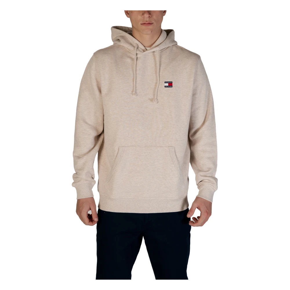 Tommy Jeans Eco-Vriendelijke Heren Capshirt Sweatshirt Beige Heren