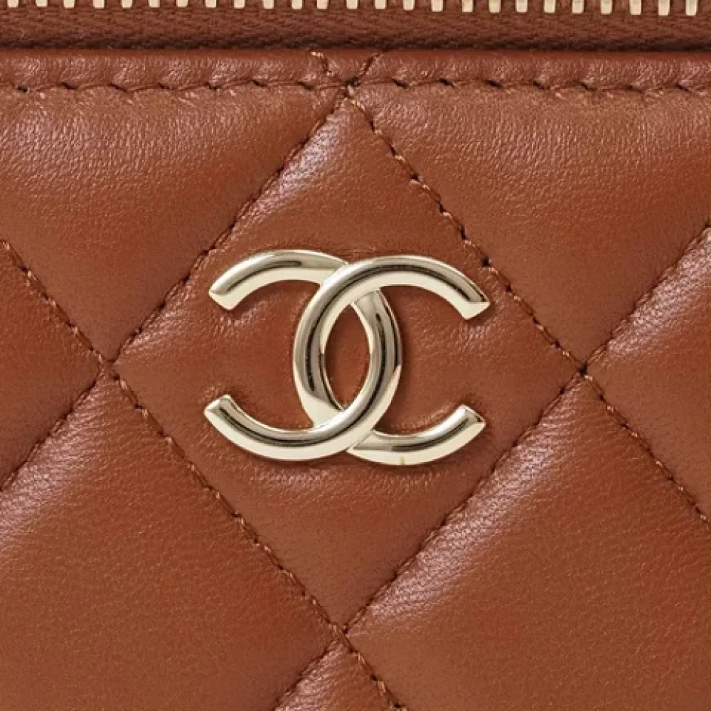 Chanel Vintage Pre-owned Leather chanel-bags Brown Dames