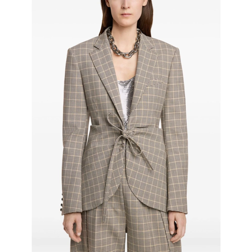 Paco Rabanne Stijlvolle Veste Jas voor Mannen Gray Dames