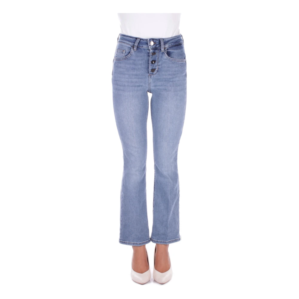 Liu Jo Denim Jeans met Logo Achterzak Blue Dames