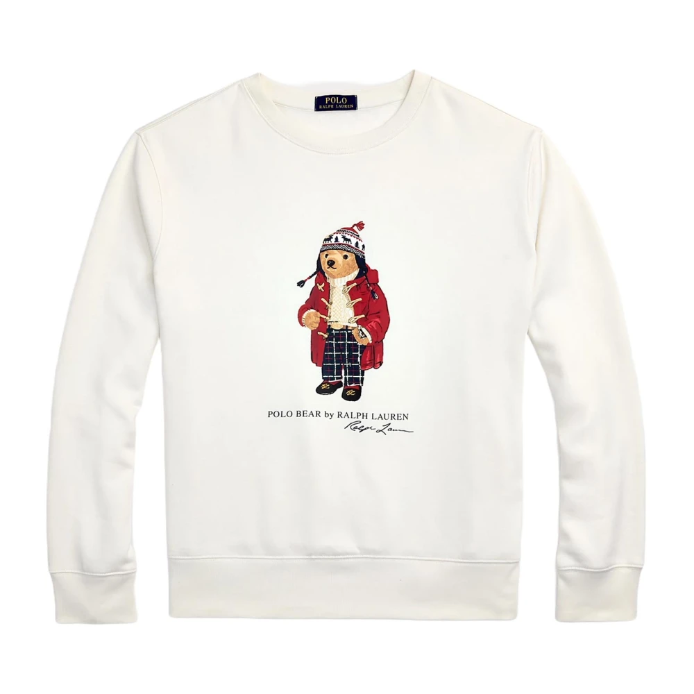 Ralph Lauren Sweatshirt met ronde hals en Polo Beer Beige Heren