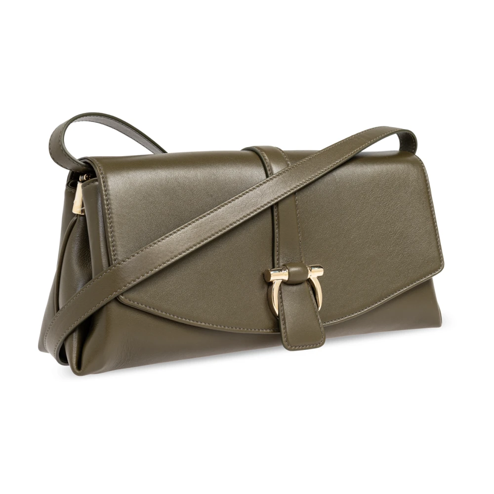 Salvatore Ferragamo Leren schoudertas Green Dames