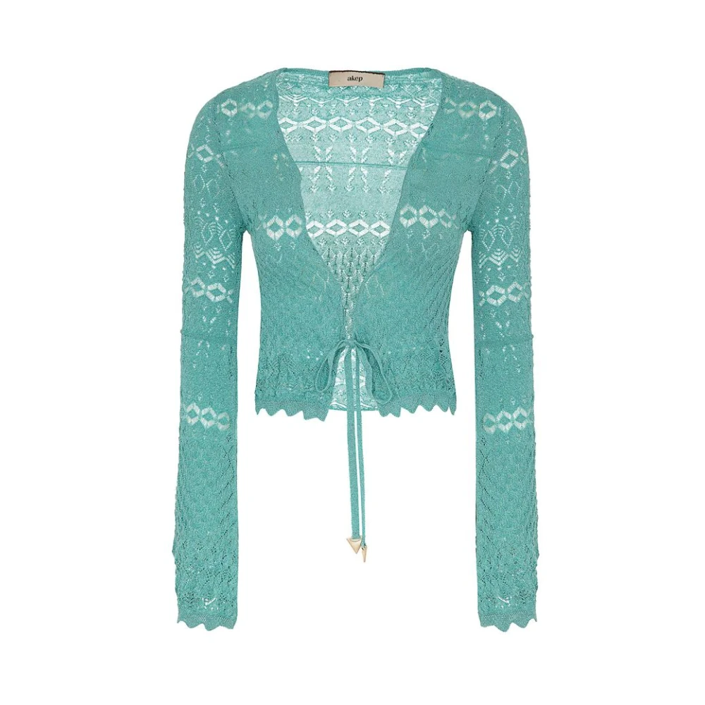 Akep Stijlvolle Sweaters Collectie Blue Dames