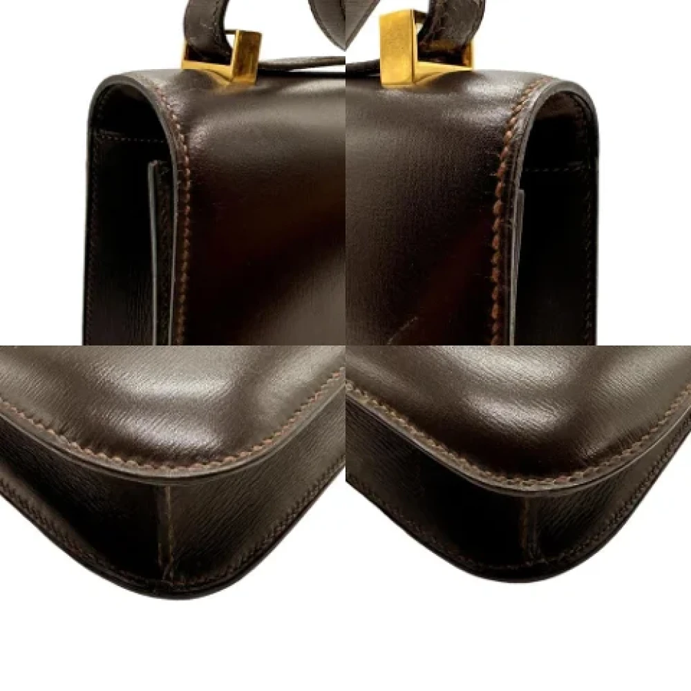 Hermès Vintage Pre-owned Leather hermes-bags Brown Dames