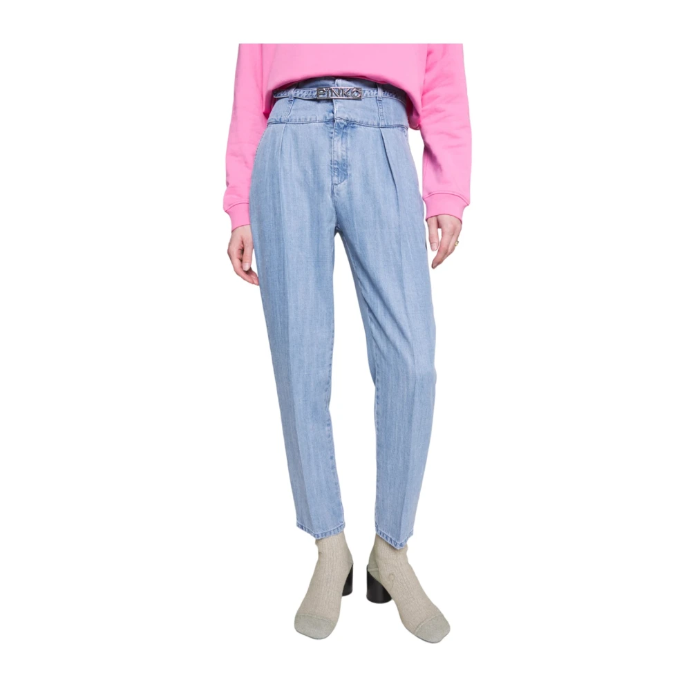 pinko Slim Fit Denim Jeans Blue Dames
