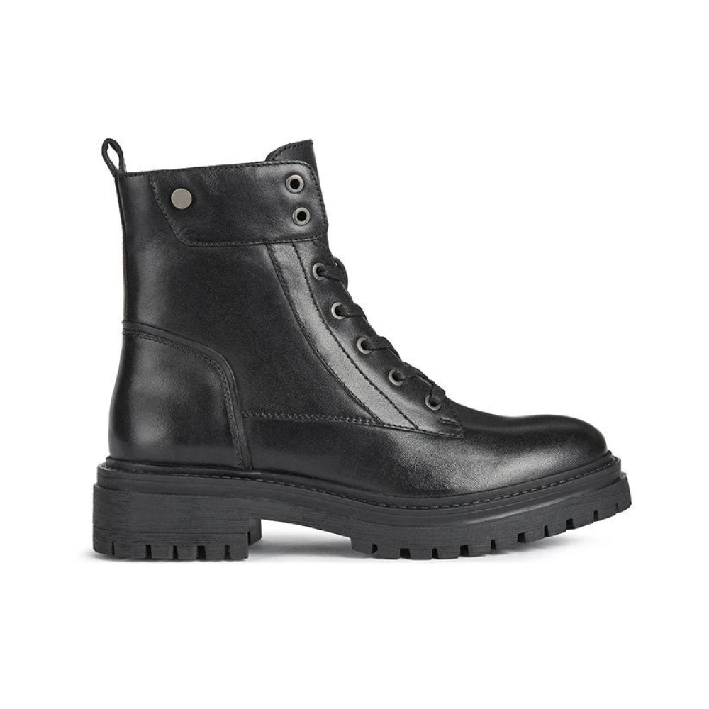 Geox Iridea Ankle Boot - Female - Lace-Up Boots - Black - 4 Uk - Shoes - Image 3