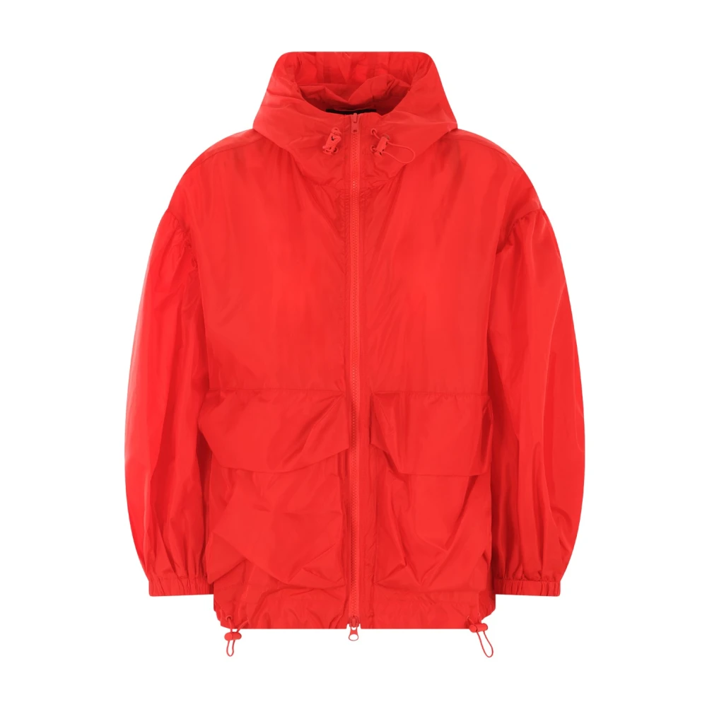 Simone Rocha Rode Windbreaker Jas Elastische Zoom Red Dames