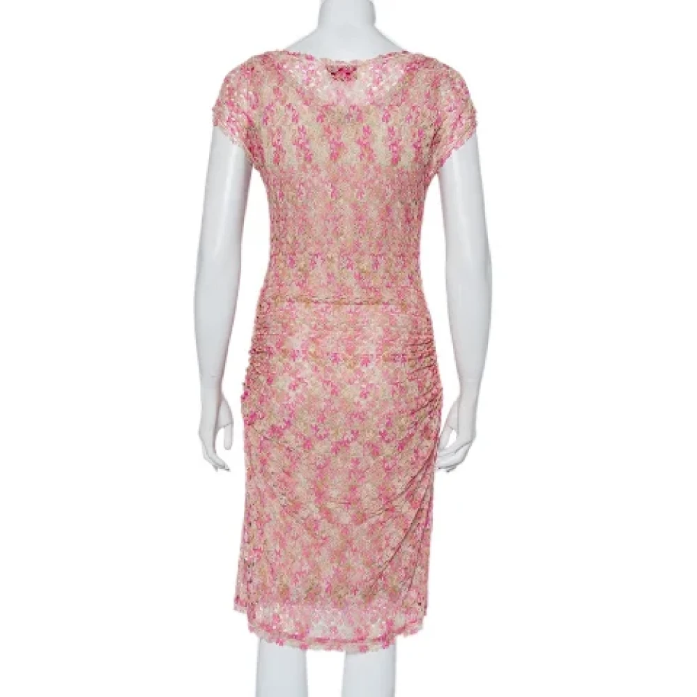 Missoni Pre-owned Knit dresses Pink Dames
