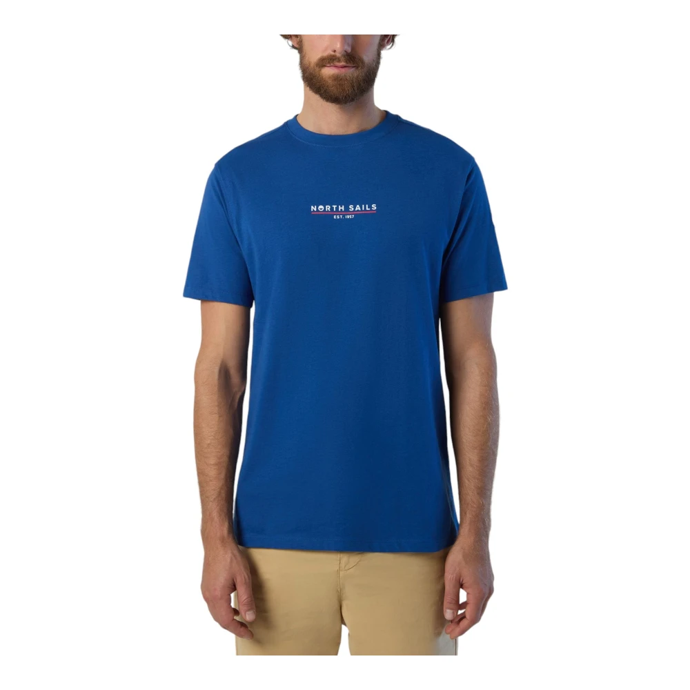 North Sails Korte Mouw T-shirt Blue Heren