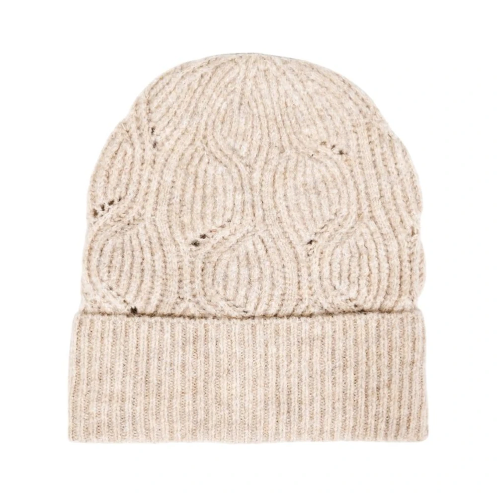 Only Women's Beige Cozy Knit Blend Cap