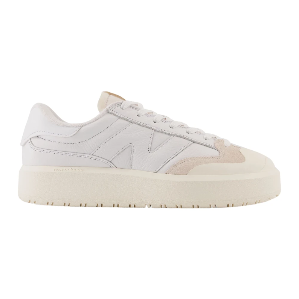New Balance Platform Leren Veterschoenen Dames Schoenen Wit