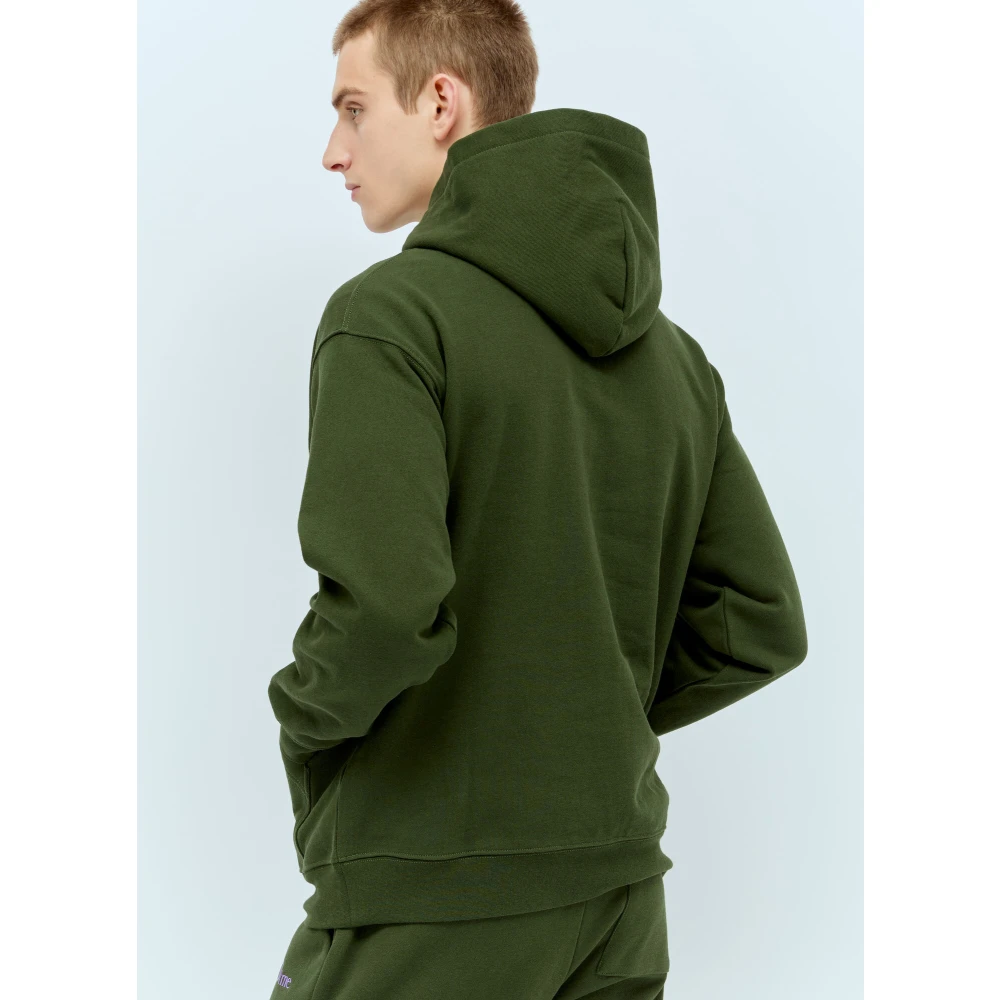 Dime Mtl Logo Hoodie van Katoenfleece Green Heren