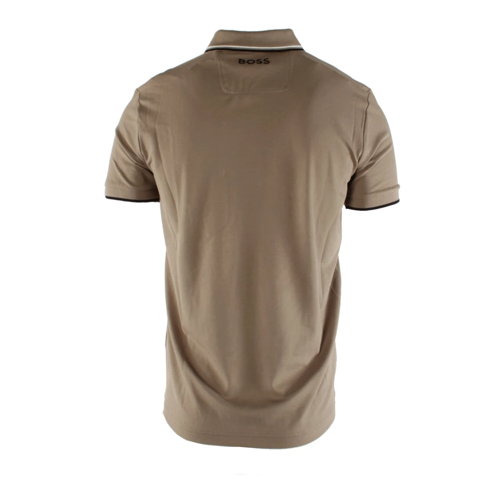 Hugo Boss Heren Bruine Polo Shirt Regular Fit Brown Heren