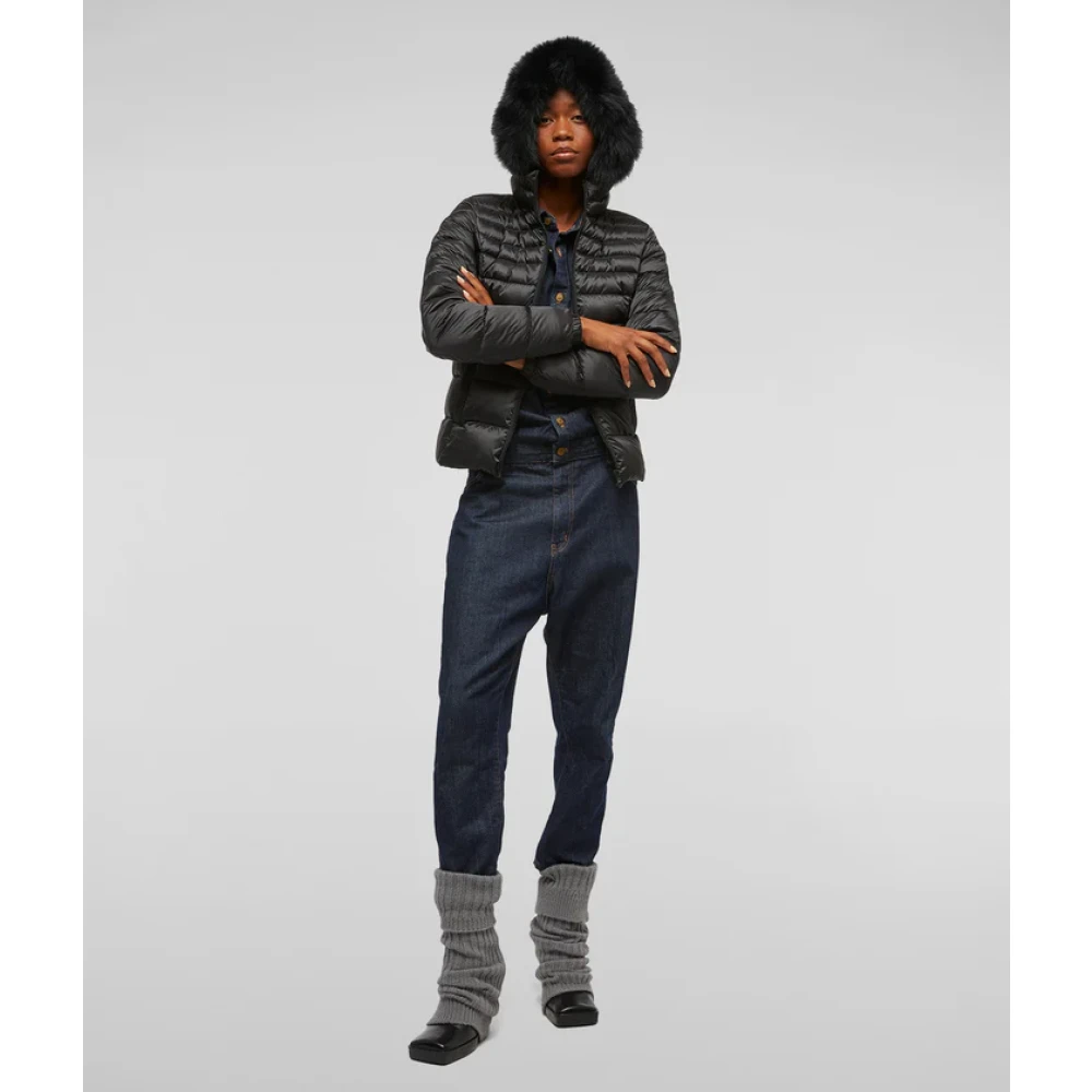 RefrigiWear Bontgevoerde capuchonjas voor dames Black Dames