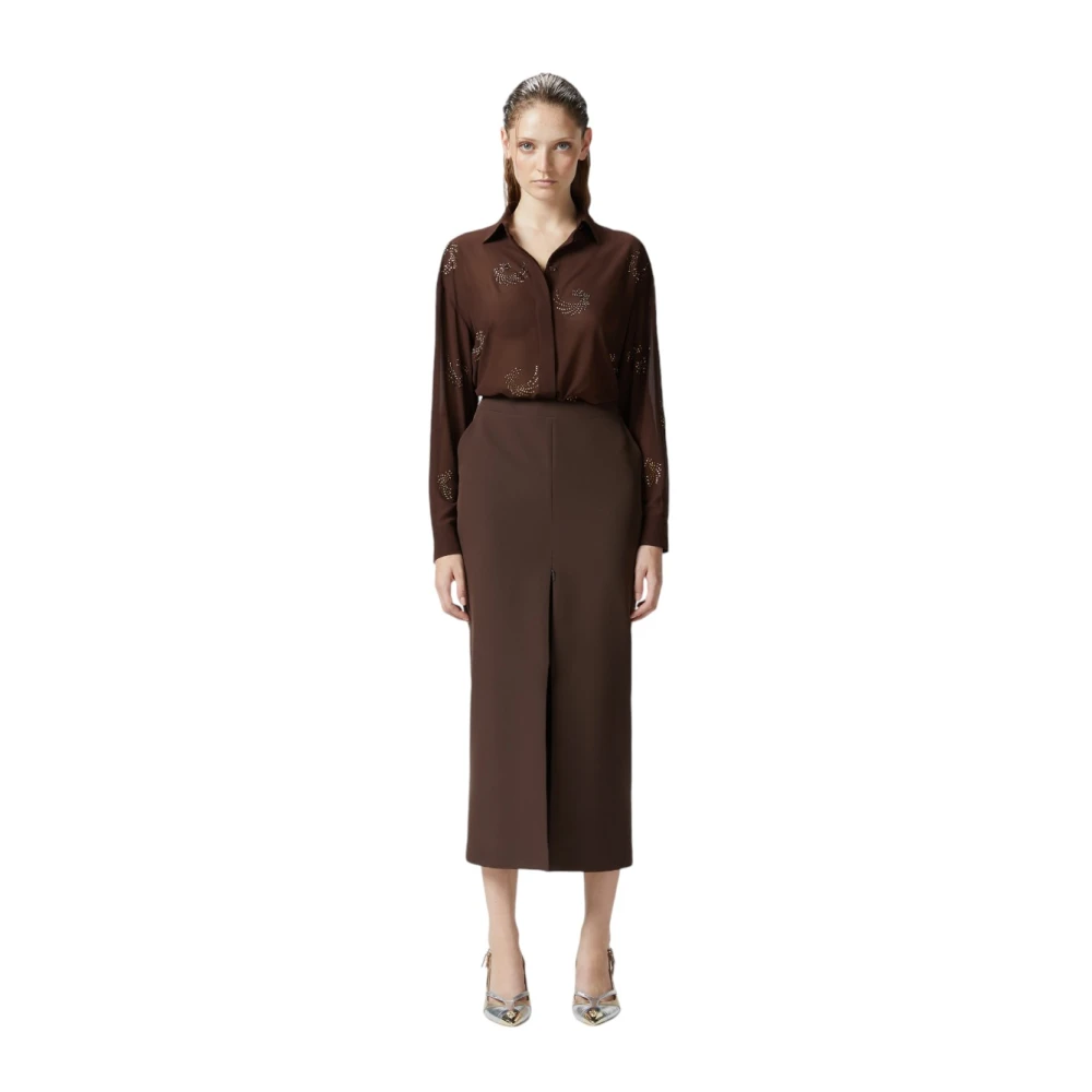 pinko Stijlvolle Shirt voor Vrouwen Brown Dames