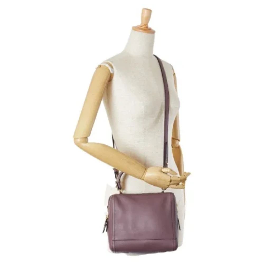 Salvatore Ferragamo Pre-owned Leather handbags Purple Dames