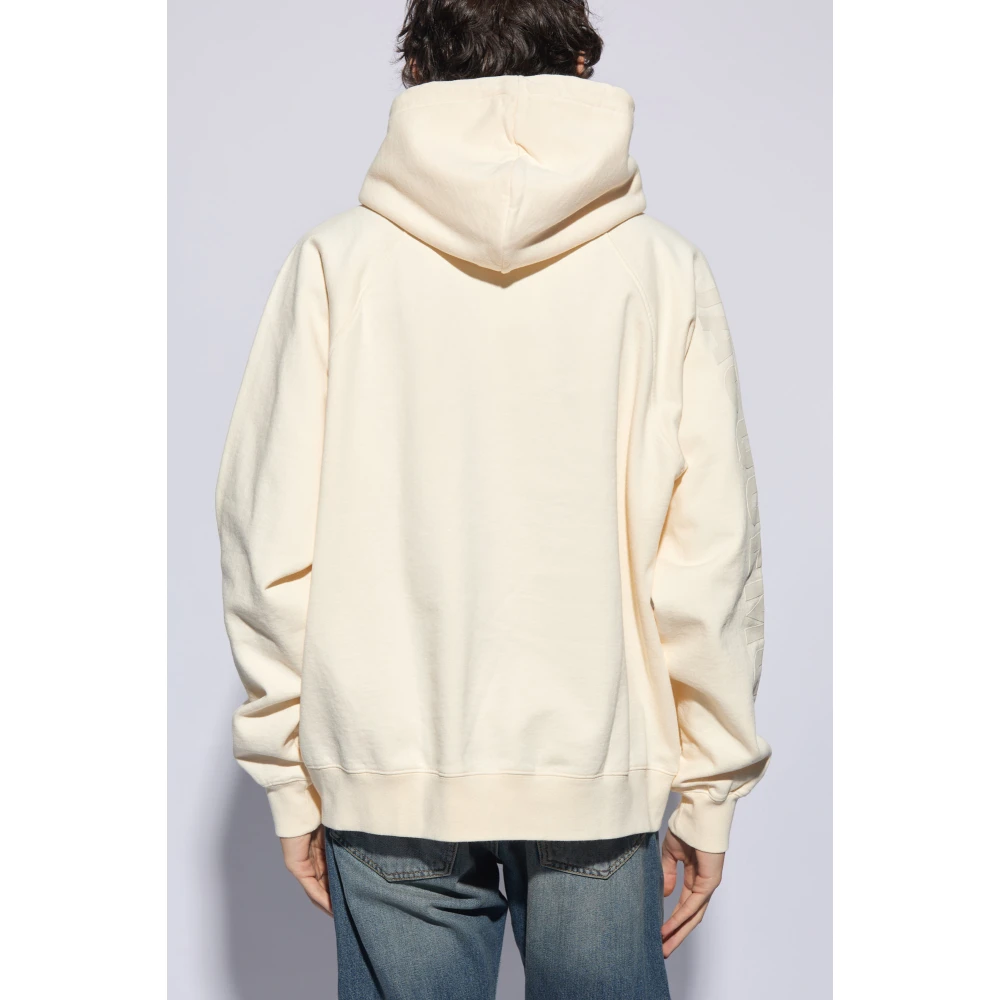 Jacquemus Typo Hoodie Beige Heren