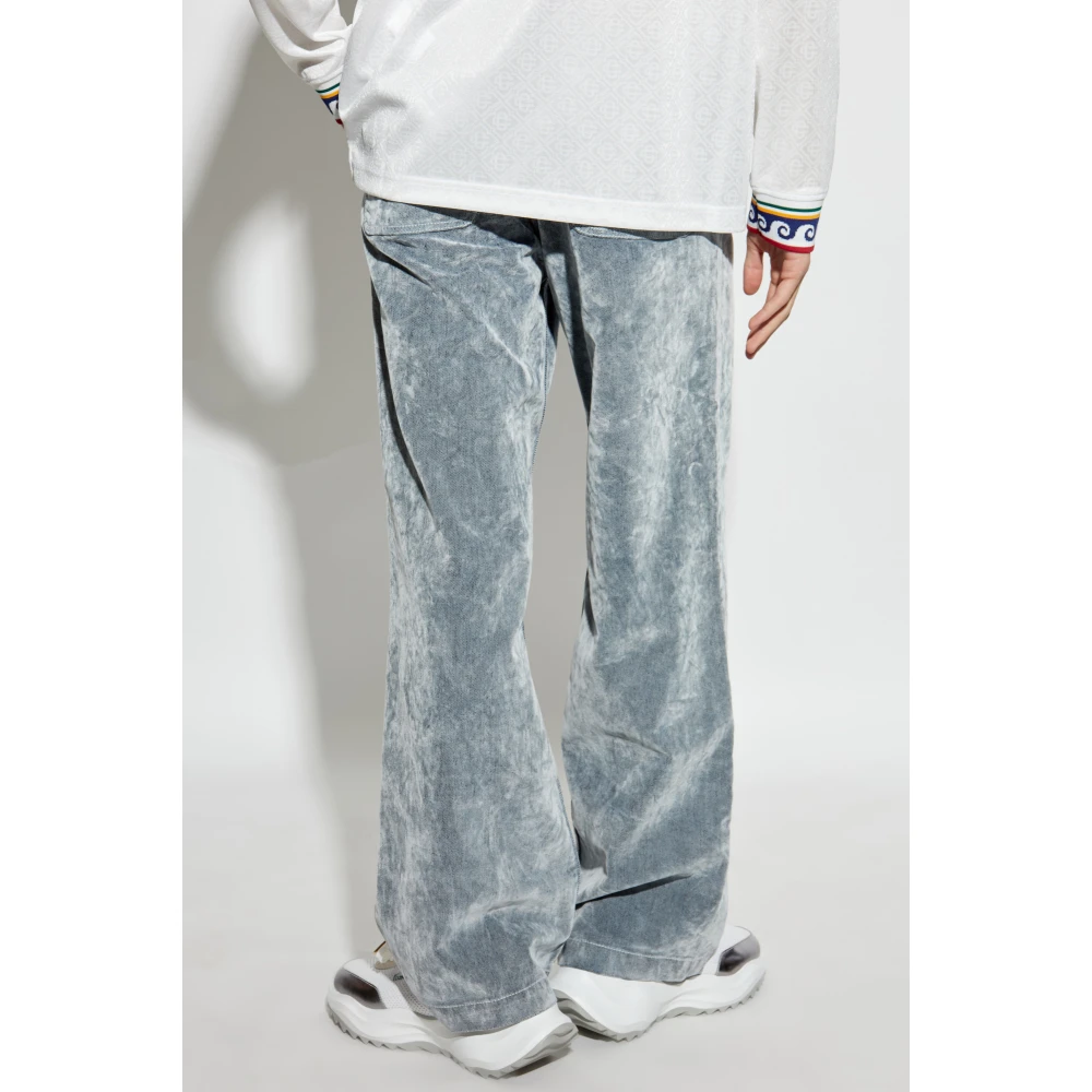 Casablanca Ribfluwelen broek Gray Heren