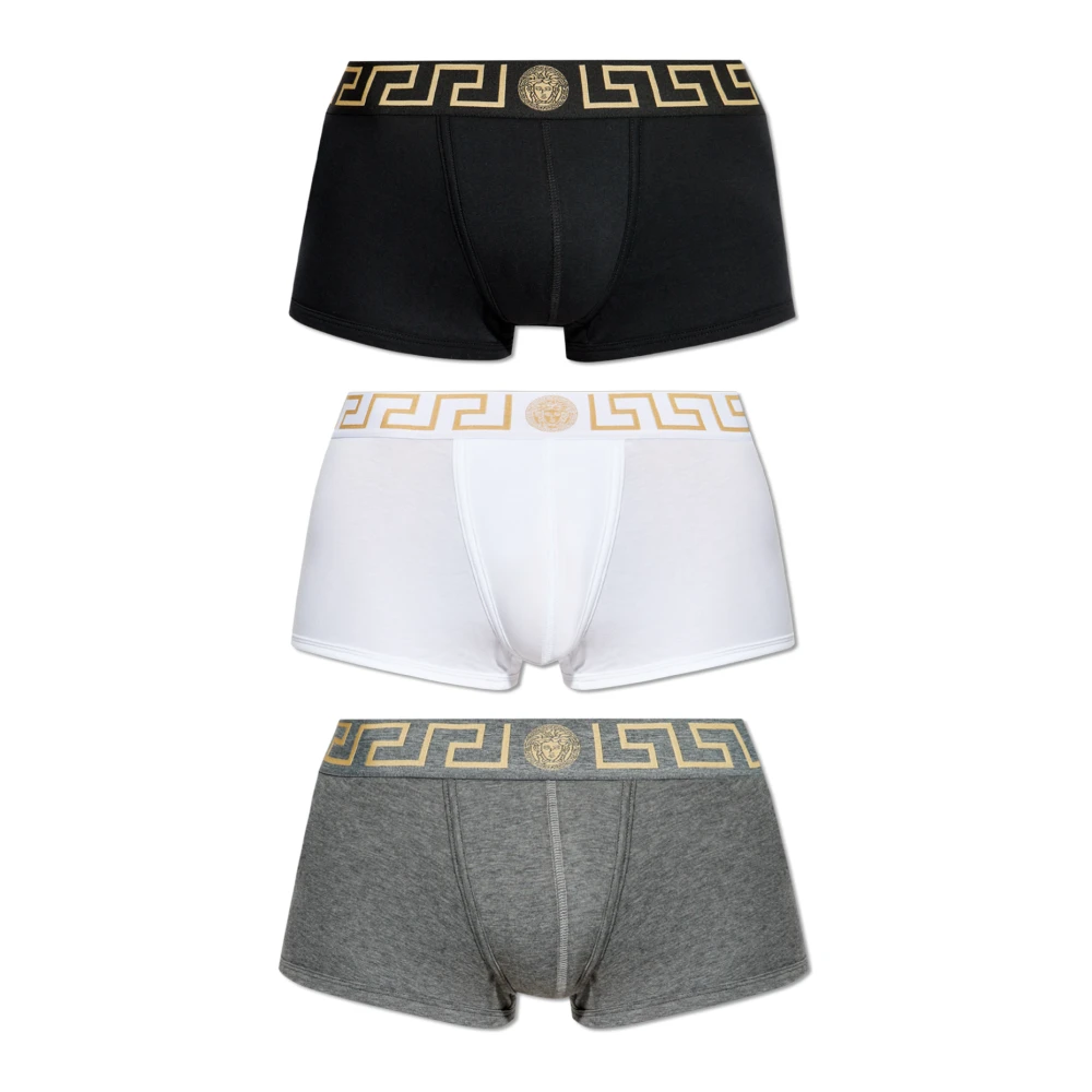 Versace Driepak boxershorts met logo Multicolor Heren