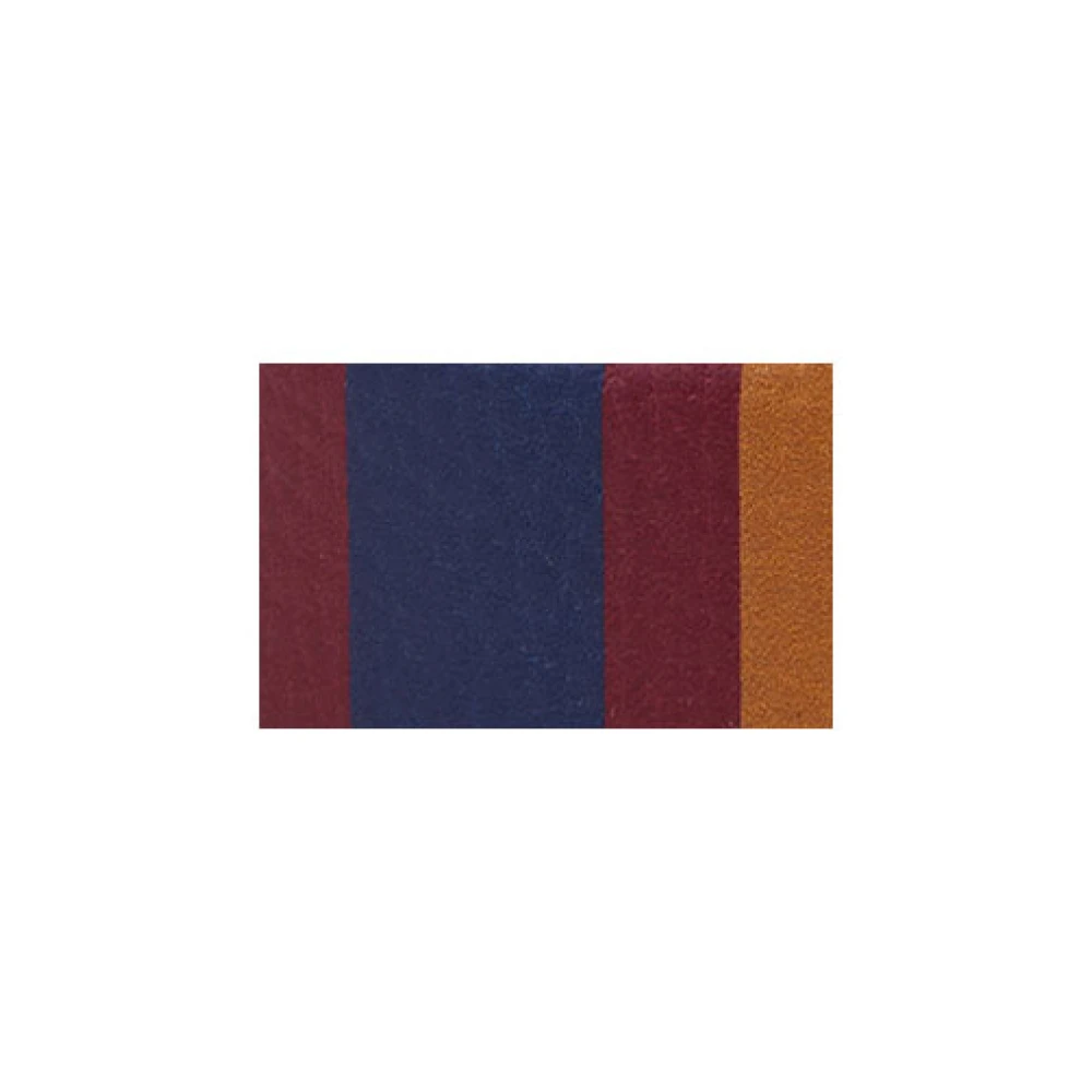 Gallo Uniseks blauwe omkeerbare en lengteverstelbare gehamerde riem met veelkleurige strepen Multicolor Unisex