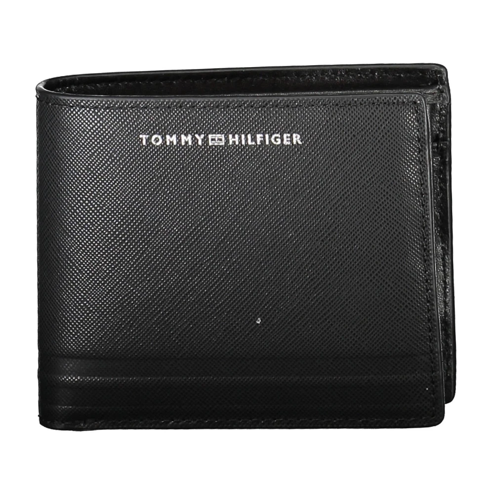 Tommy Hilfiger Men's Black Wallets & Cardholders, One Size, Wallet 2 Compartts