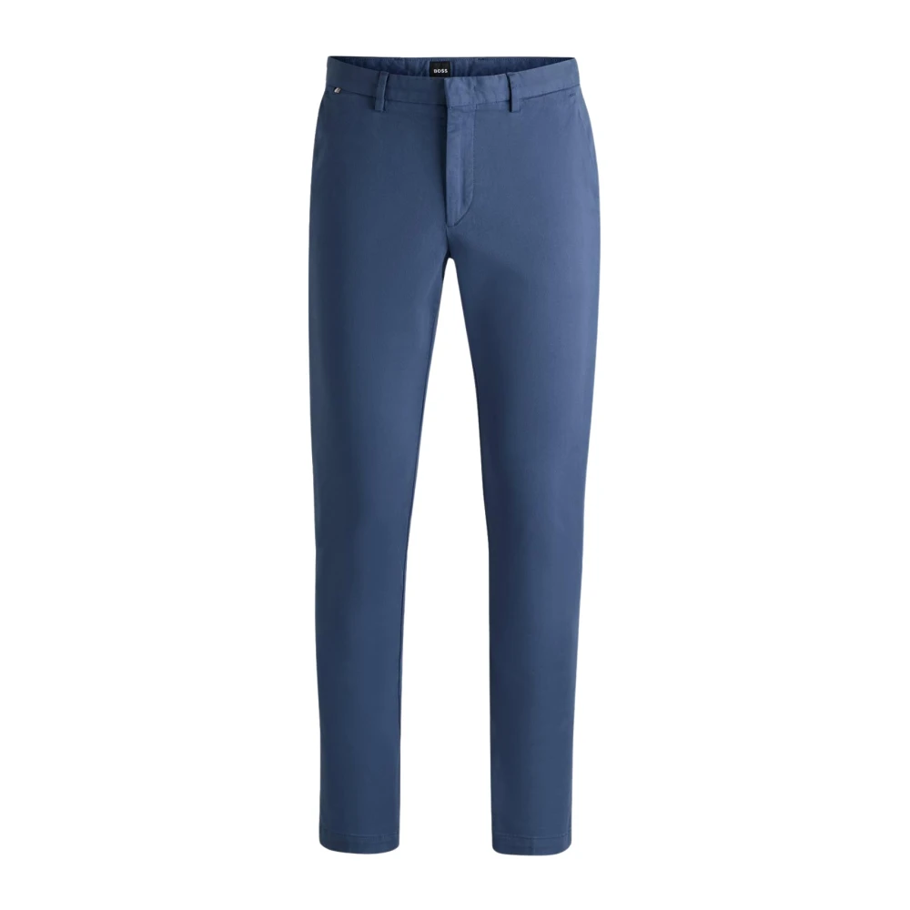 Hugo Boss Blauwe Chino Broek Slim Fit Blue Heren