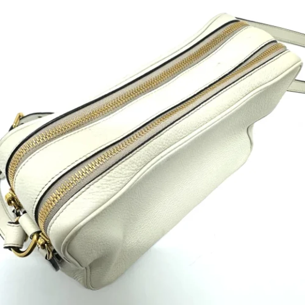 Prada Vintage Pre-owned Leather prada-bags White Dames