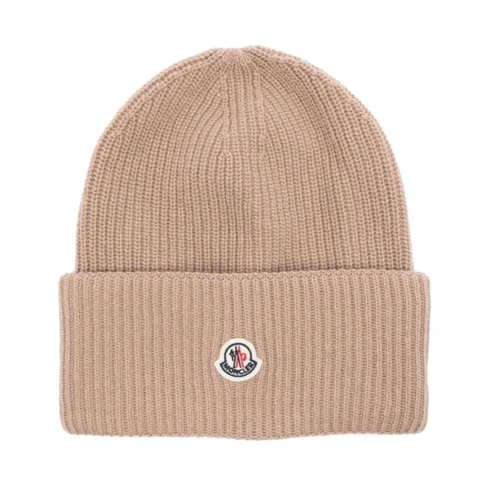 Moncler Stijlvolle Wintermuts voor Mannen Beige Dames