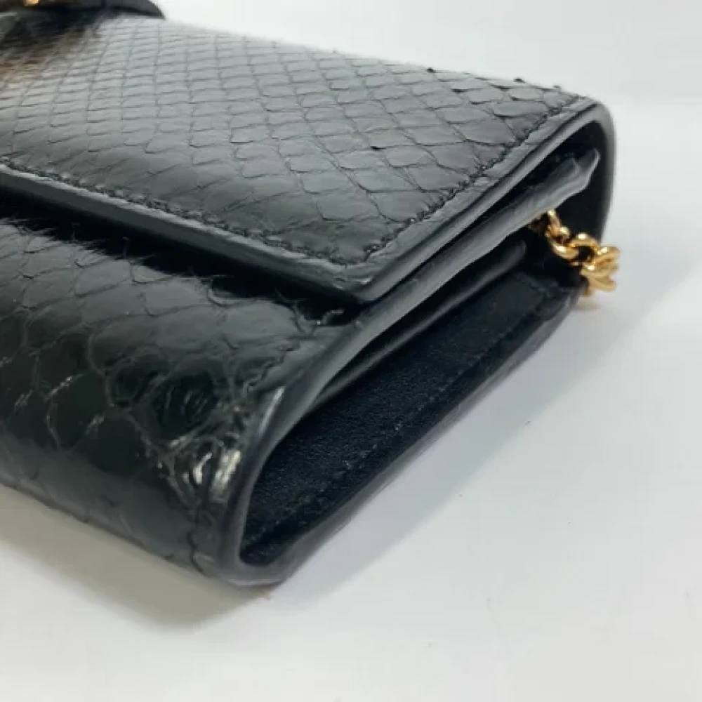 Gucci Vintage Pre-owned Leather wallets Black Dames