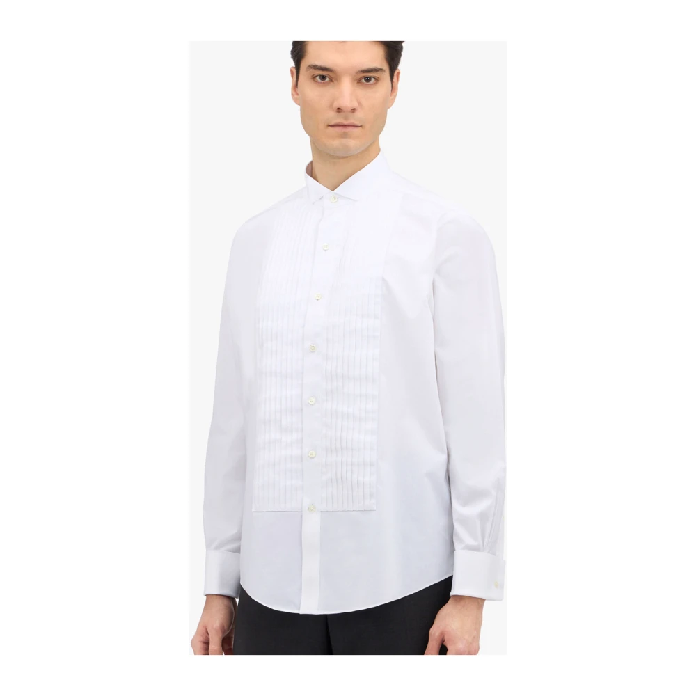 Brooks Brothers Wit Overhemd van Supima Katoen Regular Fit met Vleugelkraag White Heren