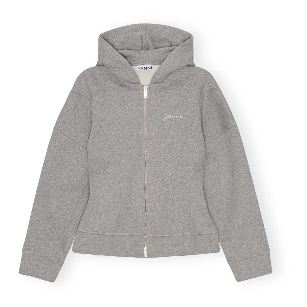 Økologisk Bomull Zip Hoodie Cardigan