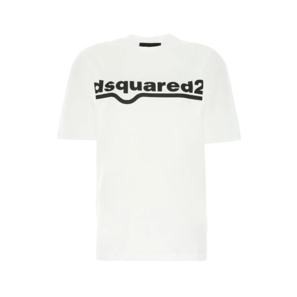 Dsquared2 Men's White Cotton T-Shirt For - T-Shirts - S - Tops