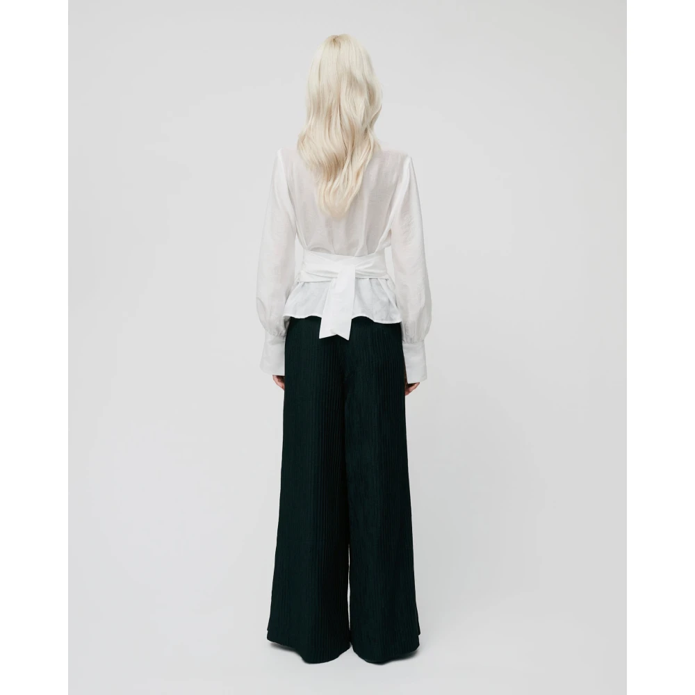 IVY OAK Organza Wrap Blouse met Lang Riem White Dames
