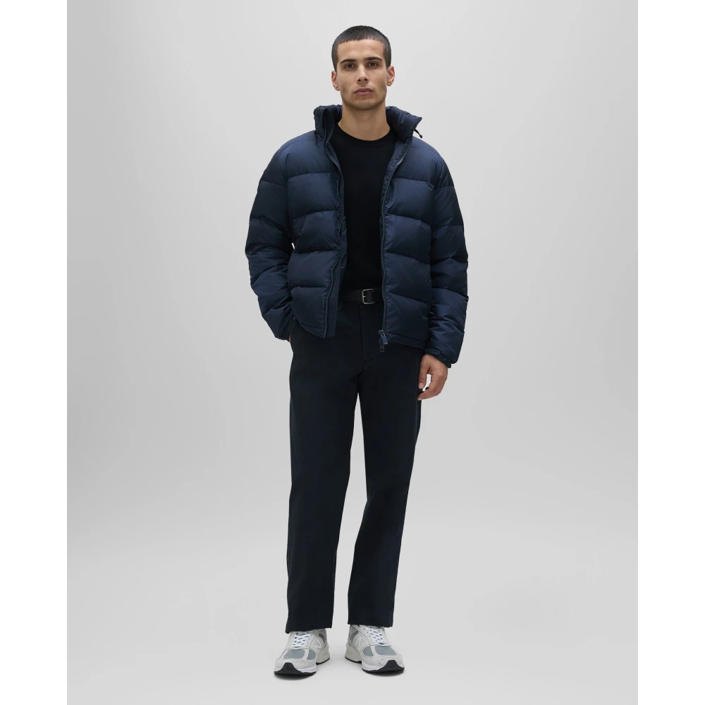 Aspesi Katoenen broek met rechte zoom Blue Heren