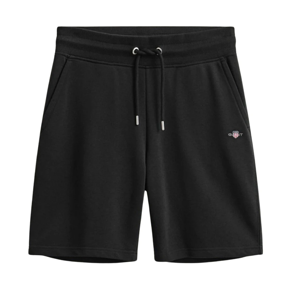 Gant Men's Black Shield Sweat Shorts - Casual Shorts - M - Shorts