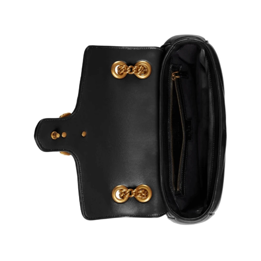 Gucci Black GG Marmont Schoudertas Black Dames