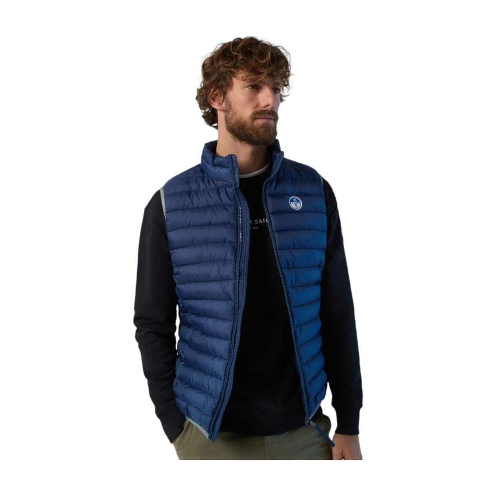 North Sails Stijlvolle Mouwloze Jas voor Mannen Blue Heren