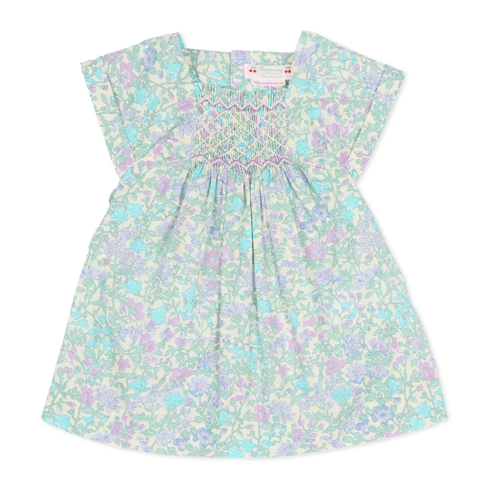 Bonpoint Girls Multicolor Dresses, 12 M, C06xdrw00001 556 Casual Short-Sleeved Dresses